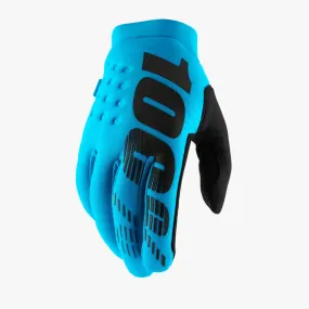 100% Brisker Cold Weather MTB Glove - Turquoise