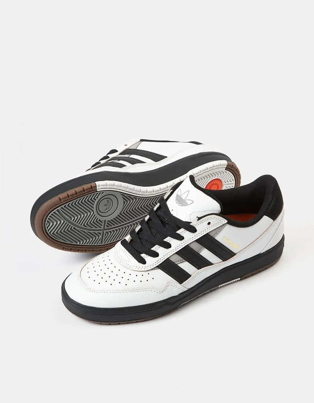 adidas Tyshawn II Skate Shoes - Crystal White/Core Black/Solid Grey