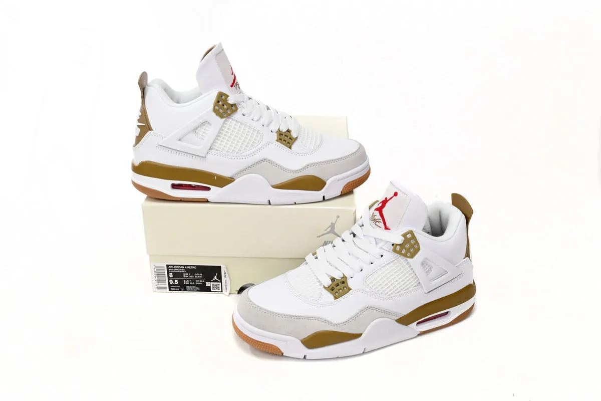 Air Jordan 4 White Brown