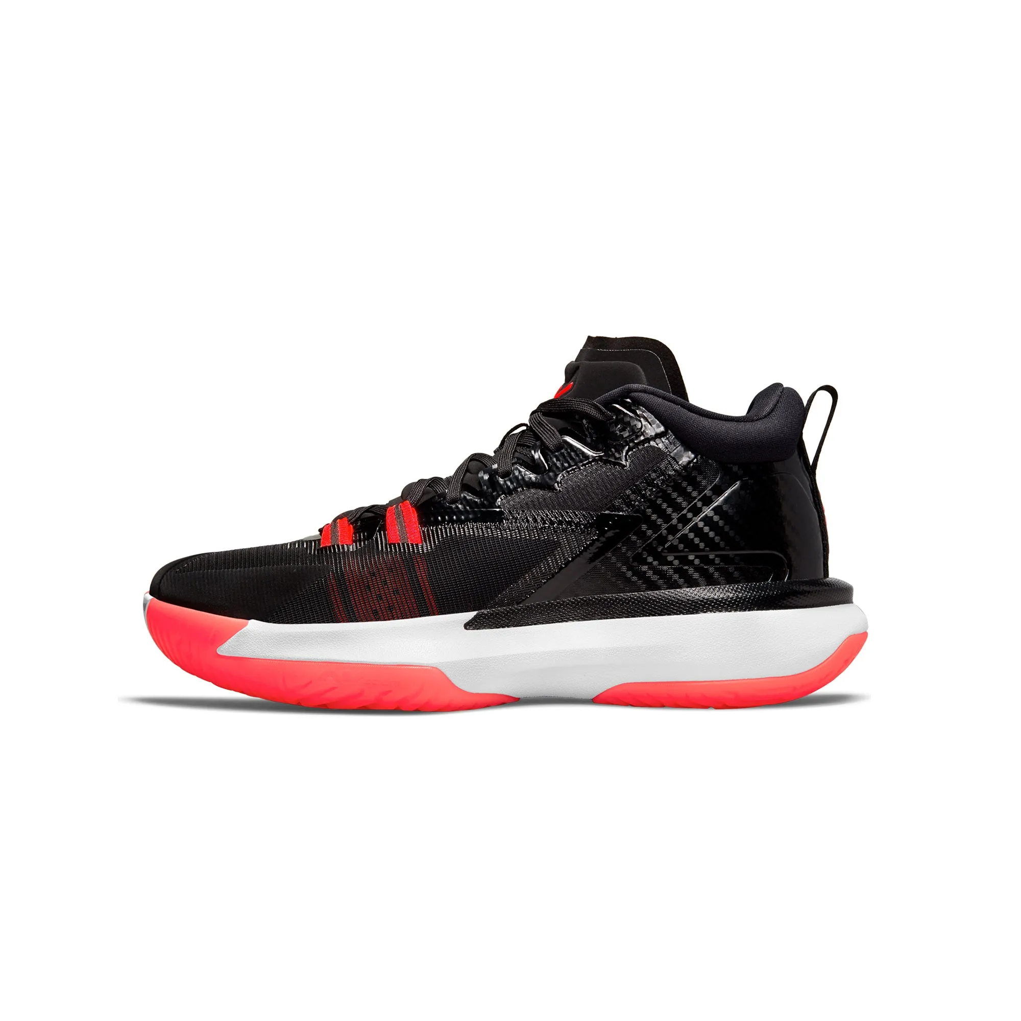 Jordan Mens Zion 1 Shoes Black/Bright Crimson