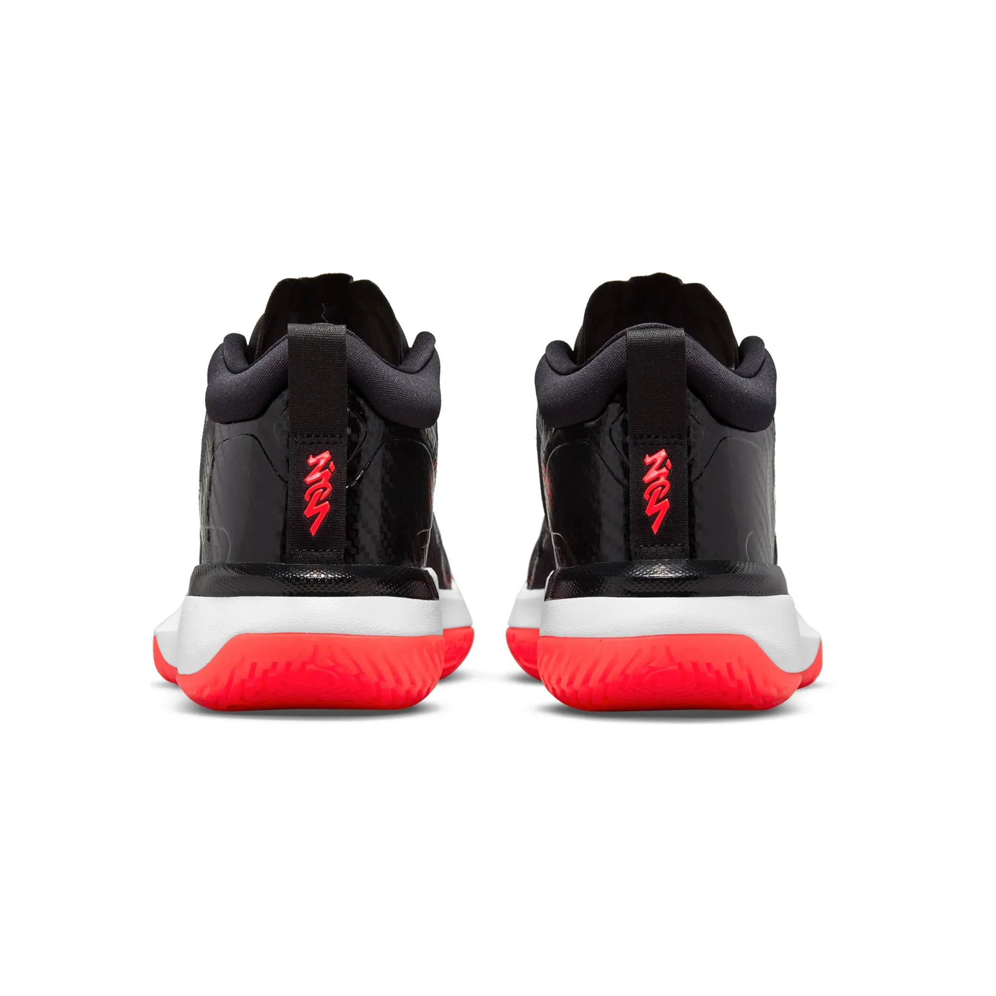 Jordan Mens Zion 1 Shoes Black/Bright Crimson