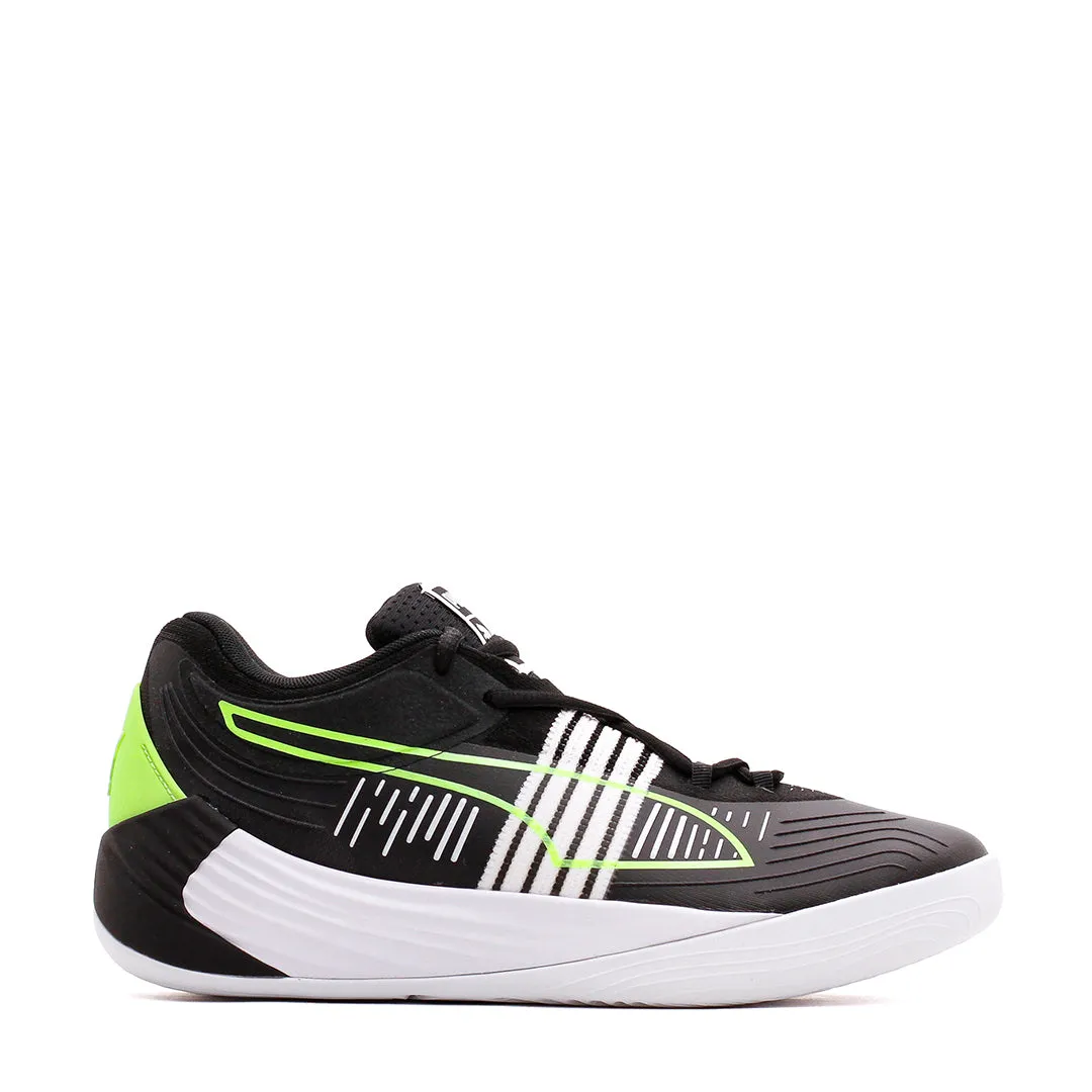 Puma Basketball Men Fusion Nitro Black Green Glare 195587-01