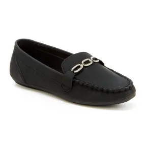 Round Toe Chain Band Loafers (Nori)